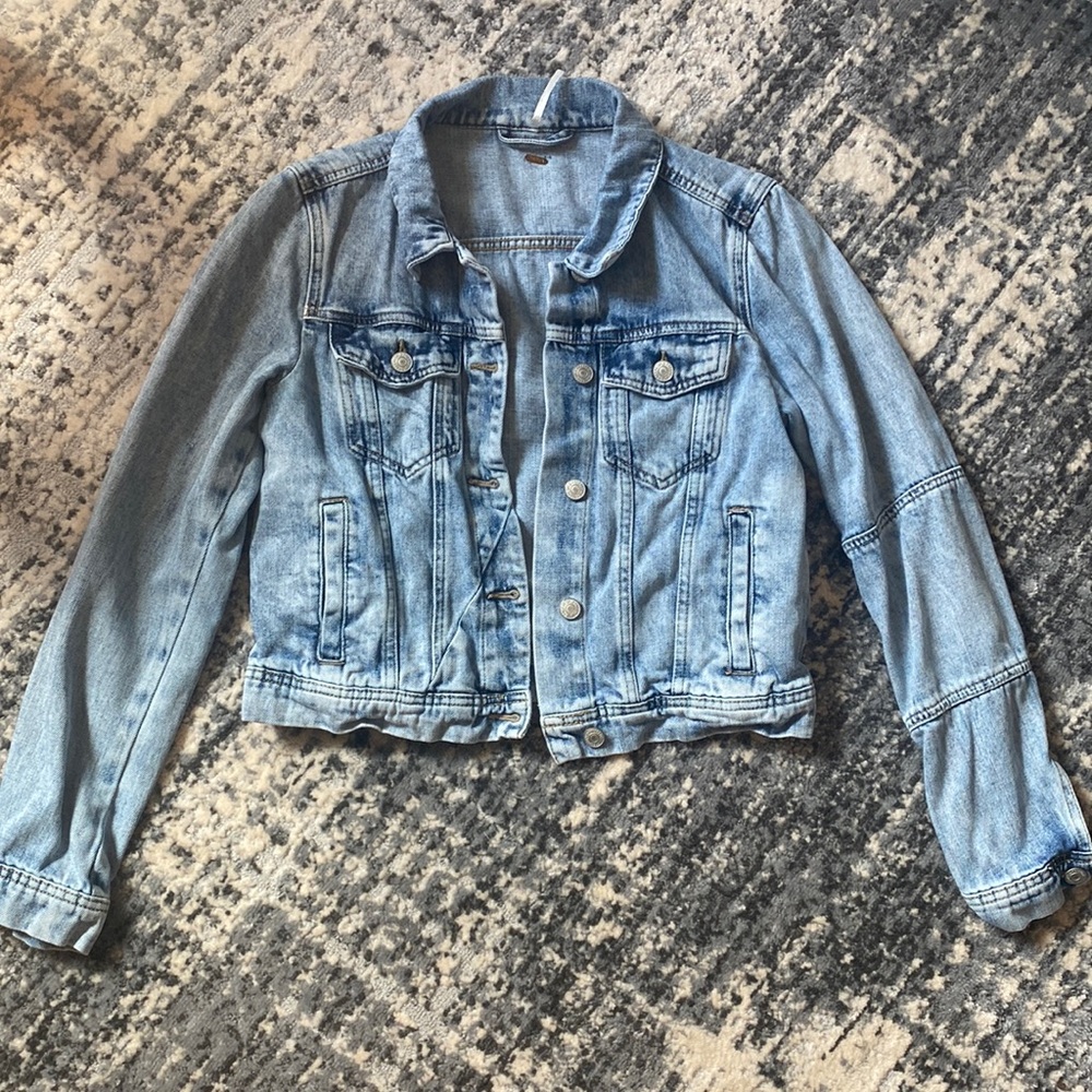 Free People jean jacket size small